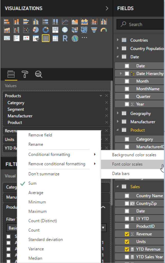 Conditional Formatting In Power BI with Rules
