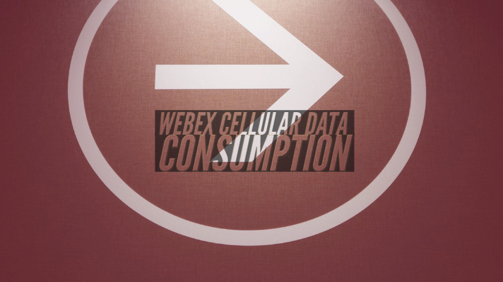Webex Cellular Data Consumption