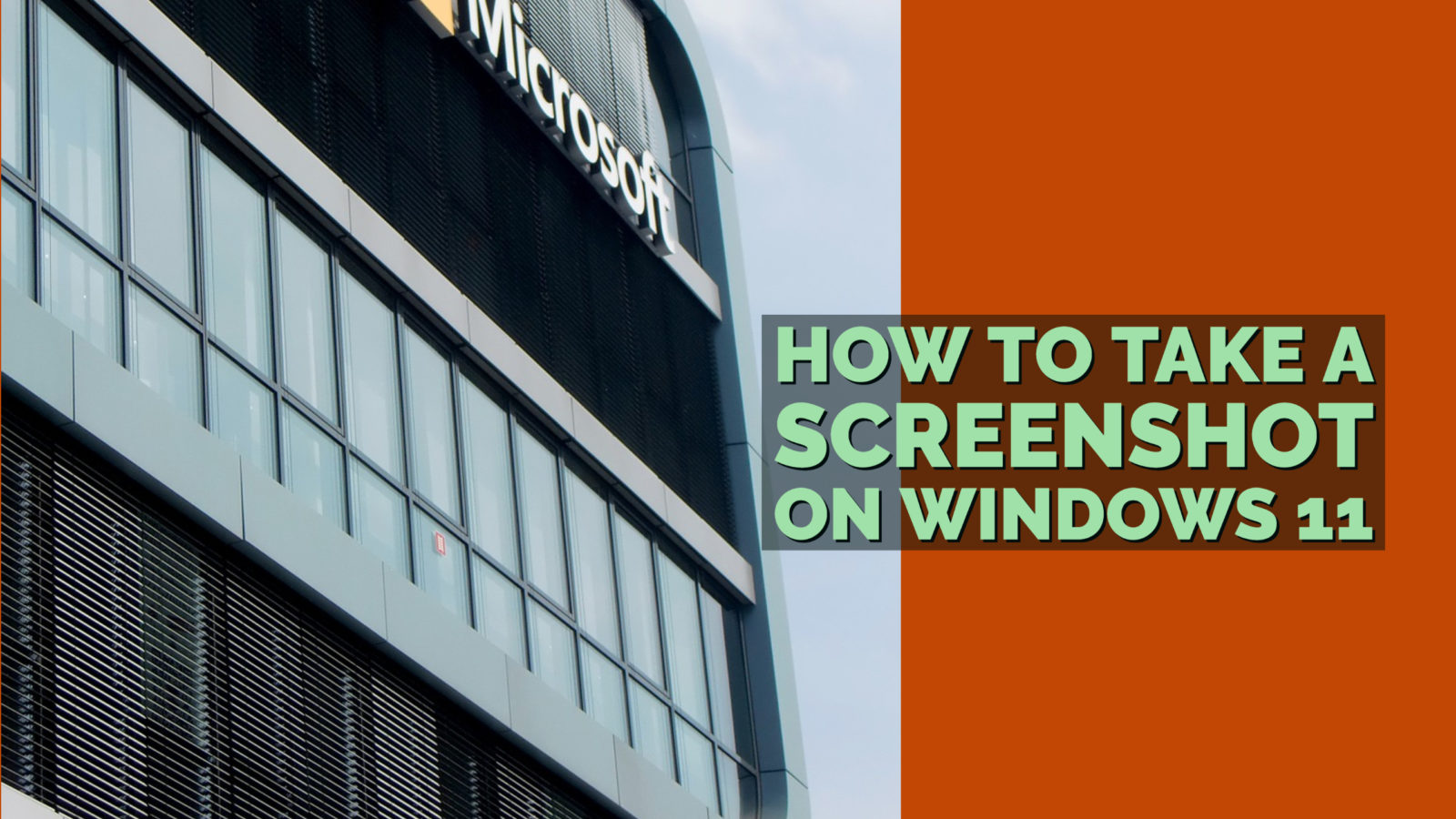 How to take a Screenshot on Windows 11
