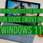 What are the Prerequisites for Wake on Voice (WoV) in Windows 11
