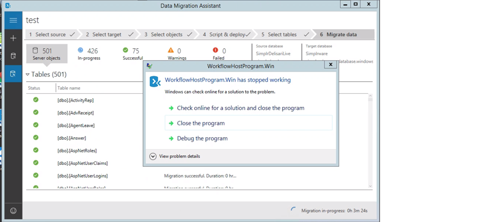 How to Resolve and Fix Microsoft Data Migration Assistant (DMA) Crash